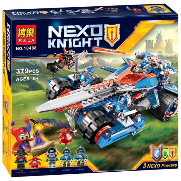 Конструктор Bela Nexo Knights (аналог Lego) "Устрашающий разрушитель Клэя", 379 деталей