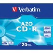 CD-R 700 Мб 52х Slim CRYSTAL AZO Verbatim - фото 1 - id-p1732508