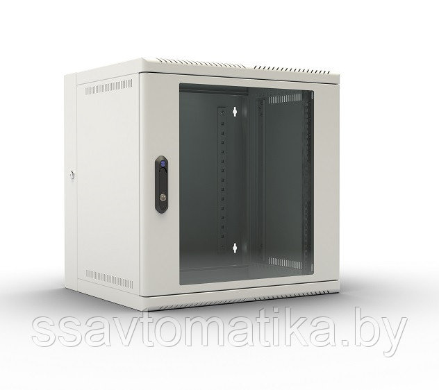 Шкаф откидной 9U (600х520) дверь металл - фото 1 - id-p48798099