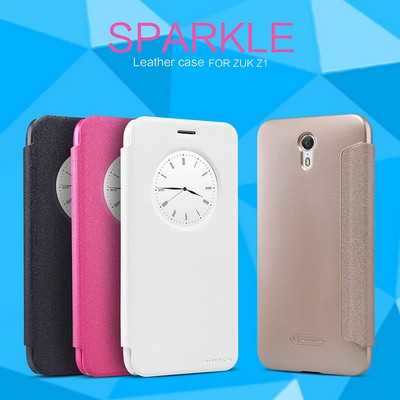 Полиуретановый чехол книга Nillkin Sparkle Leather Case Black для Lenovo Zuk Z1 - фото 4 - id-p48809116