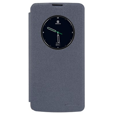 Полиуретановый чехол книга Nillkin Sparkle Leather Case Black для LG K8(K350E) - фото 1 - id-p48809157