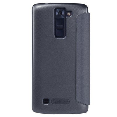 Полиуретановый чехол книга Nillkin Sparkle Leather Case Black для LG K8(K350E) - фото 2 - id-p48809157