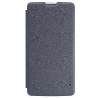 Полиуретановый чехол книга Nillkin Sparkle Leather Case Black для LG K7(X210DS)