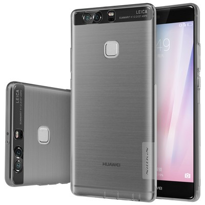 Силиконовый чехол Nillkin Nature TPU Case Grey для Huawei P9 Plus - фото 3 - id-p48809249