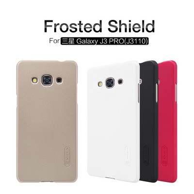 Пластиковый чехол с пленкой Nillkin Super Frosted Shield Black для Samsung J3110 Galaxy J3 Pro - фото 4 - id-p48809288