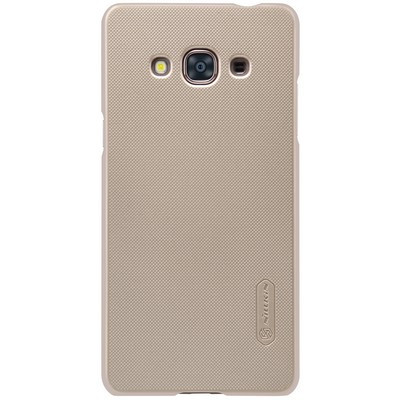 Пластиковый чехол с пленкой Nillkin Super Frosted Shield Gold для Samsung J3110 Galaxy J3 Pro - фото 1 - id-p48809287