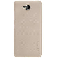 Пластиковый чехол с пленкой Nillkin Super Frosted Shield Gold для Microsoft Lumia 650