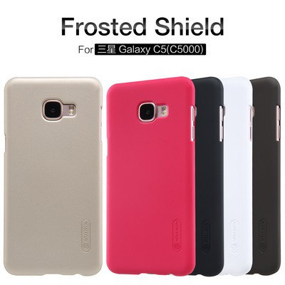 Пластиковый чехол с пленкой Nillkin Super Frosted Shield Black для Samsung Galaxy C5 (C5000) - фото 4 - id-p48809295