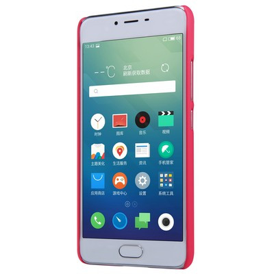 Пластиковый чехол Nillkin Super Frosted Shield Red для Meizu M3 Mini\ M3s - фото 2 - id-p48809298