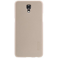 Пластиковый чехол с пленкой Nillkin Super Frosted Shield Gold для LG X View [K500DS] \ X Screen