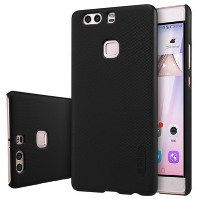 Пластиковый чехол с пленкой Nillkin Super Frosted Shield Black для Huawei P9 Plus - фото 3 - id-p48809323