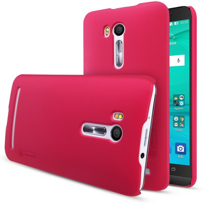 Пластиковый чехол с пленкой Nillkin Super Frosted Shield Red для Asus Zenfone Go TV (ZB551KL) - фото 3 - id-p48809339