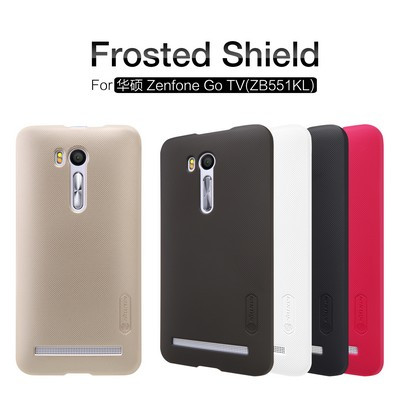 Пластиковый чехол с пленкой Nillkin Super Frosted Shield Red для Asus Zenfone Go TV (ZB551KL) - фото 4 - id-p48809339