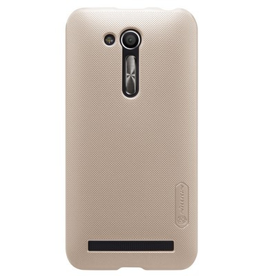 Пластиковый чехол с пленкой Nillkin Super Frosted Shield Gold для Asus Zenfone Go (ZB452KG) - фото 1 - id-p48809343