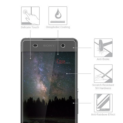 Противоударное защитное стекло Ainy Tempered Glass Protector 0.3mm для Sony Xperia XA (5") - фото 2 - id-p48809420