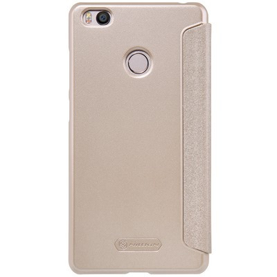 Полиуретановый чехол книга Nillkin Sparkle Leather Case Gold для Xiaomi Mi4S - фото 2 - id-p48809499