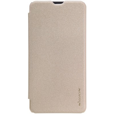 Полиуретановый чехол книга Nillkin Sparkle Leather Case Gold для Microsoft Lumia 550 - фото 1 - id-p48809506