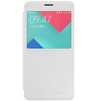 Полиуретановый чехол книга Nillkin Sparkle Leather Case White для Samsung A710F Galaxy A7 (2016)