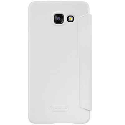 Полиуретановый чехол книга Nillkin Sparkle Leather Case White для Samsung A710F Galaxy A7 (2016) - фото 2 - id-p48809523