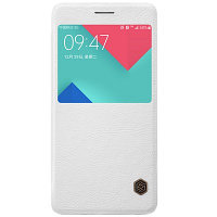 Кожаный чехол Nillkin Qin Leather Case White для Samsung A710F Galaxy A7 (2016)