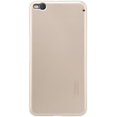 Пластиковый чехол с пленкой Nillkin Super Frosted Shield Gold для HTC One X9 - фото 1 - id-p48809548