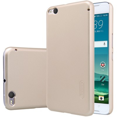 Пластиковый чехол с пленкой Nillkin Super Frosted Shield Gold для HTC One X9 - фото 3 - id-p48809548