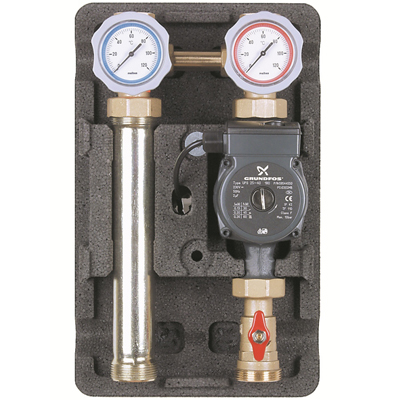 Насосная группа Meibes Поколение 8 группа UK 1 1/4” с насосом Grundfos Alpha2L 32-60