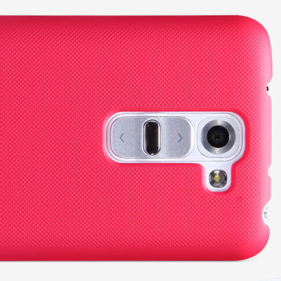 Пластиковый чехол с пленкой Nillkin Super Frosted Shield Red для LG Optimus G2 Mini D618 - фото 1 - id-p48809628