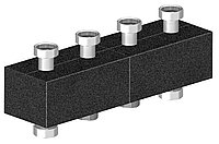 Коллектор распределительный Meibes из нержавеющей стали на 2 отопительных контура до 85 кВт