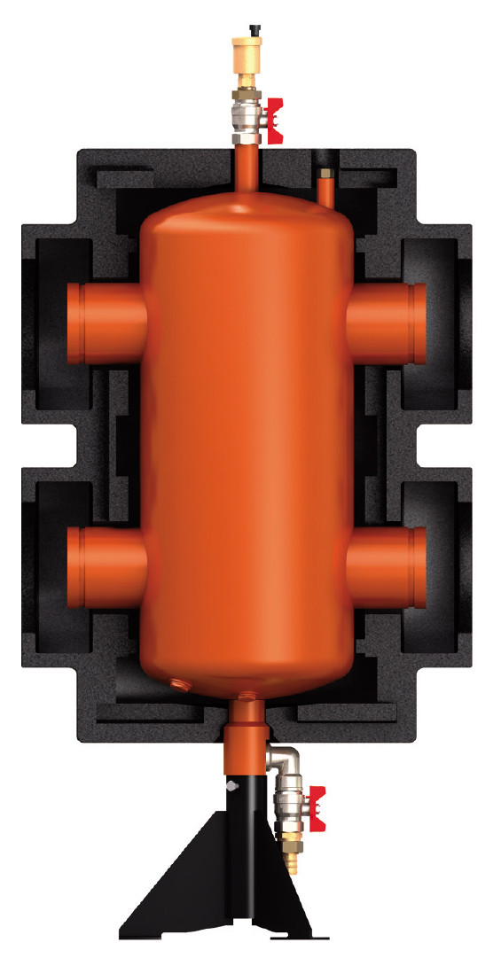Многофункциональная гидрострелка Meibes большой мощности (от 135 до 2300 кВт)