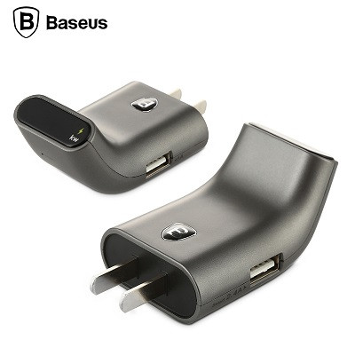 Умное зарядное устройство Baseus Smart Traveler Charger 1USB-1A, 2USB-2.4A - фото 2 - id-p48809669