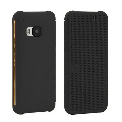 Полиуретановый чехол Dot View Case Black для HTC One M9e/ One Me - фото 1 - id-p48809697