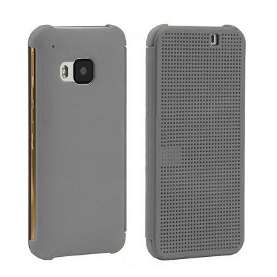 Полиуретановый чехол Dot View Case Grey для HTC One M9e/ One Me - фото 1 - id-p48809698
