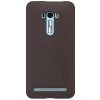 Пластиковый чехол с пленкой Nillkin Super Frosted Shield Brown для Asus Zenfone Selfie ZD551KL