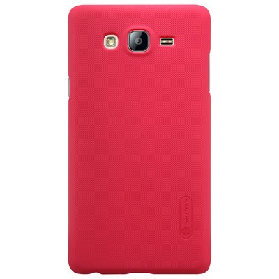 Пластиковый чехол с пленкой Nillkin Super Frosted Shield Red для Samsung Galaxy On7 - фото 1 - id-p48809903
