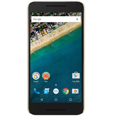 Пластиковый чехол с пленкой Nillkin Super Frosted Shield Gold для LG Nexus 5X - фото 2 - id-p48809929