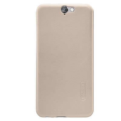 Пластиковый чехол с пленкой Nillkin Super Frosted Shield Gold для HTC One A9 - фото 1 - id-p48809932