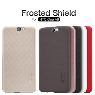 Пластиковый чехол с пленкой Nillkin Super Frosted Shield Gold для HTC One A9 - фото 4 - id-p48809932