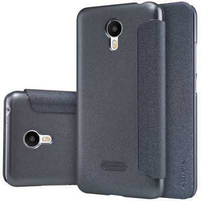 Полиуретановый чехол Nillkin Sparkle Leather Case Black для Meizu M1 Metal - фото 3 - id-p48809935