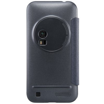 Полиуретановый чехол Nillkin Sparkle Leather Case Black для Asus Zenfone Zoom ZX551ML - фото 2 - id-p48809968