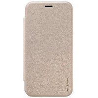 Полиуретановый чехол Nillkin Sparkle Leather Case Gold для Asus Zenfone Zoom ZX551ML