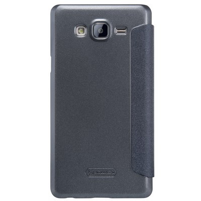 Полиуретановый чехол Nillkin Sparkle Leather Case Black для Samsung Galaxy On7 - фото 2 - id-p48809980