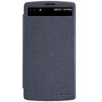 Полиуретановый чехол Nillkin Sparkle Leather Case Black для LG V10