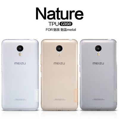 Силиконовый чехол Nillkin Nature TPU Case Grey для Meizu M1 Metal - фото 4 - id-p48810000