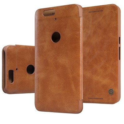 Кожаный чехол Nillkin Qin Leather Case Brown для Huawei Nexus 6P - фото 3 - id-p48810045