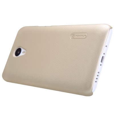 Пластиковый чехол с пленкой Nillkin Super Frosted Shield Gold для Meizu M1 Note - фото 3 - id-p48810109