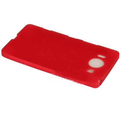 Силиконовый чехол Becolor 0.8mm Red для Microsoft Lumia 950 - фото 1 - id-p48810150