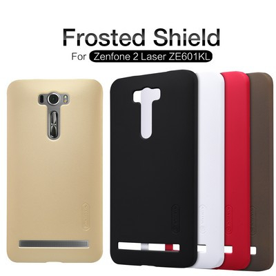 Пластиковый чехол с пленкой Nillkin Super Frosted Shield White для Asus Zenfone 2 Laser ZE601KL - фото 4 - id-p48810307