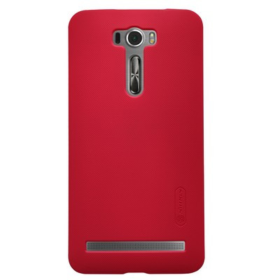 Пластиковый чехол с пленкой Nillkin Super Frosted Shield Red для Asus Zenfone 2 Laser ZE601KL - фото 1 - id-p48810308