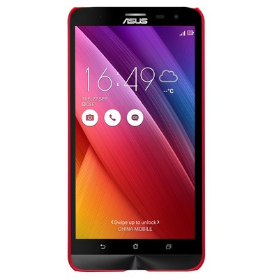 Пластиковый чехол с пленкой Nillkin Super Frosted Shield Red для Asus Zenfone 2 Laser ZE601KL - фото 2 - id-p48810308